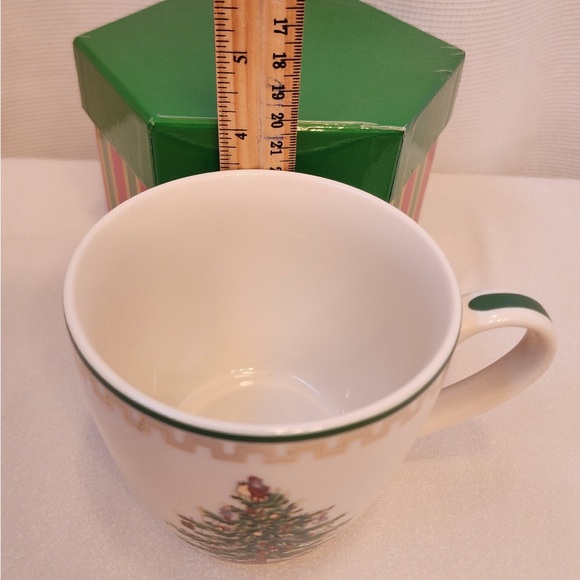 RARE Vintage Spode Mug Cup Christmas Tree Gold Collection Large 16 oz Mint cond - Picture 9 of 10